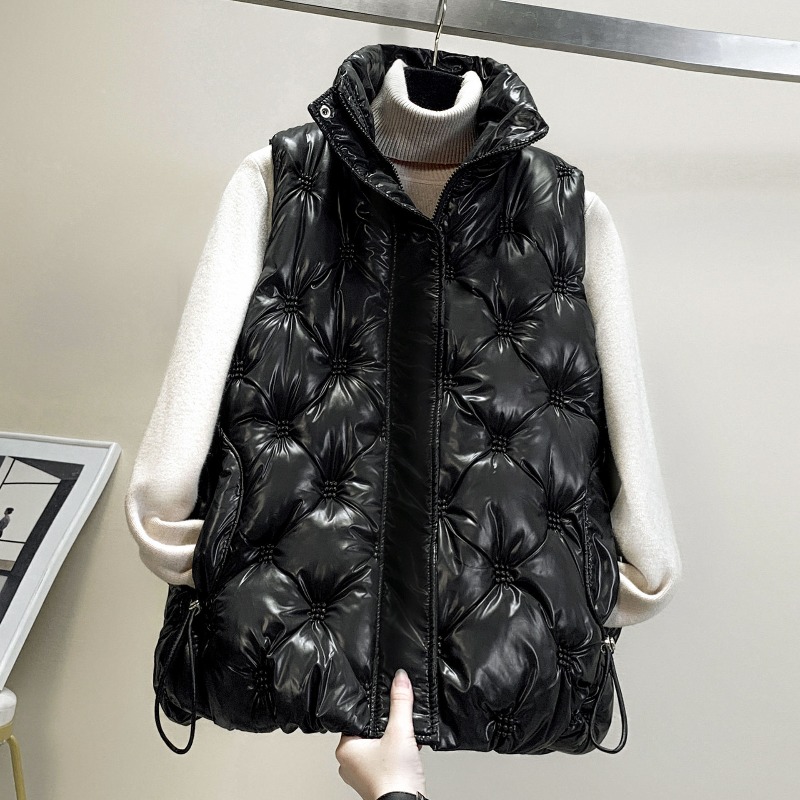 Puffer Vest Padded - Parka autunno inverno addensare gilet imbottiti