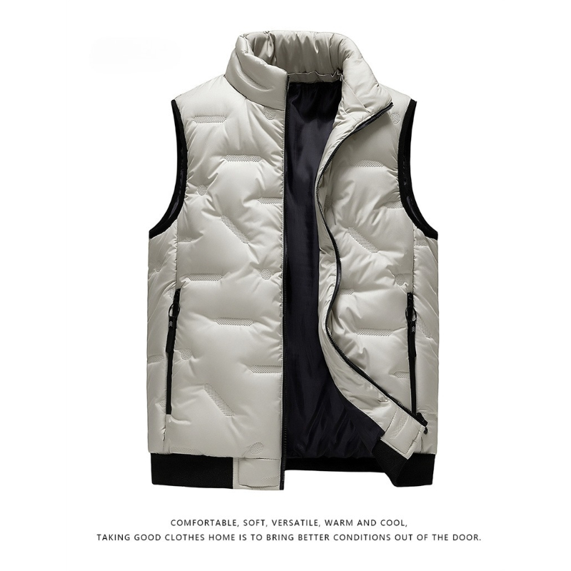 Puffer Vest Padded - Gilet Invernale Caldo da Uomo Senza