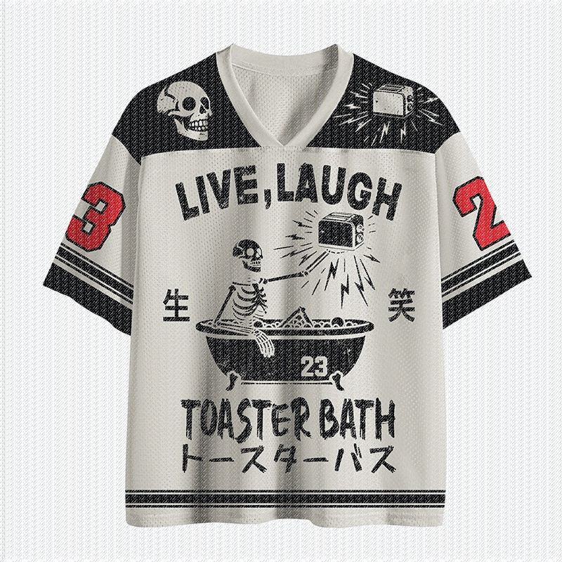 Street Fashion Jersey - T-shirt in jersey a rete con