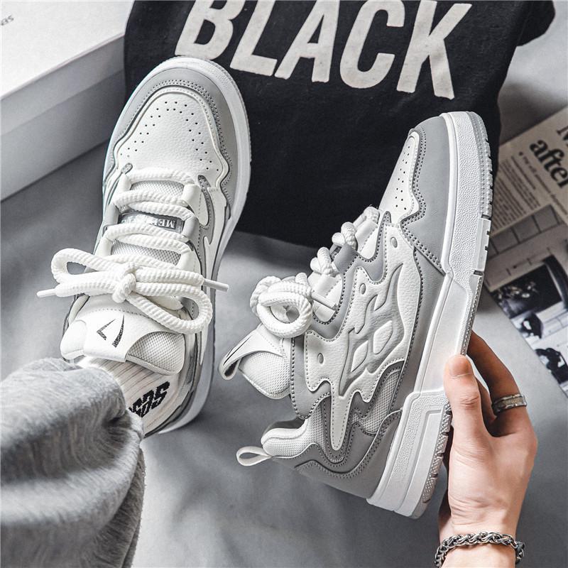 Mesh Top Layering - New Bread Mens Sneakers PU Designer