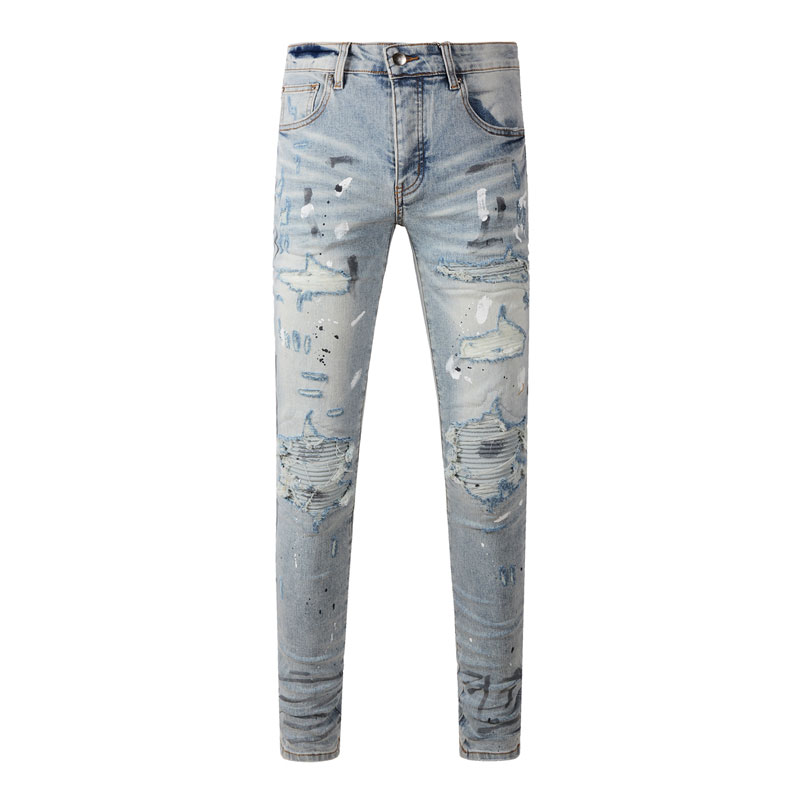 Street Fashion Jeans - Jeans da Uomo Slim Fit di