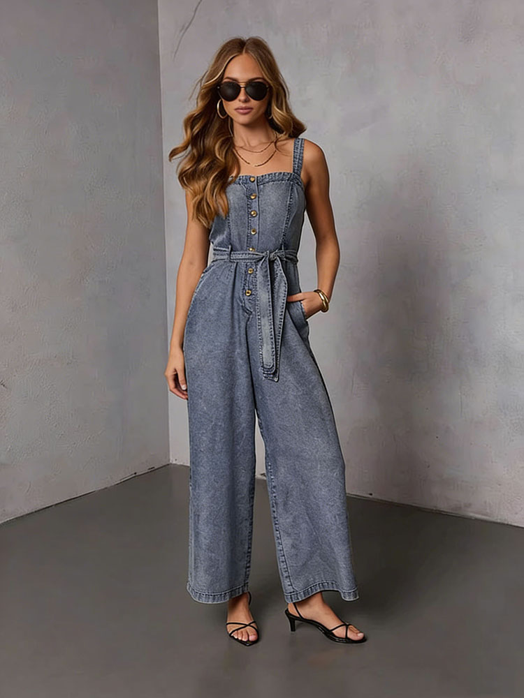 Street Fashion Jeans - Tute in denim vintage da donna
