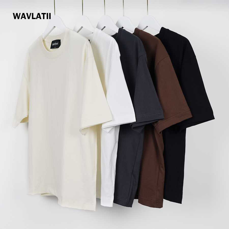 Street Fashion Jersey - WAVLATII T-shirt oversize bianca e nera
