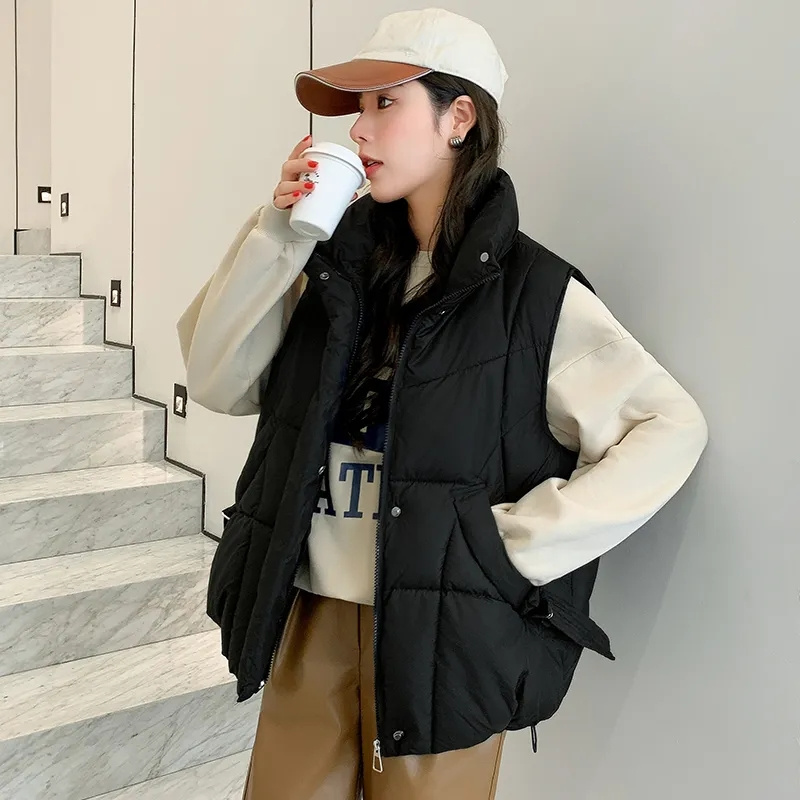 Puffer Vest Padded - 2024 nuove donne coreane inverno Puffer