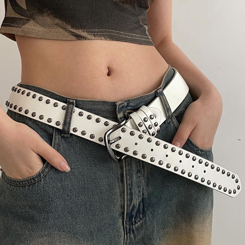 Street Fashion Jeans - 1PC Rivetto Punk Cintura con fibbia