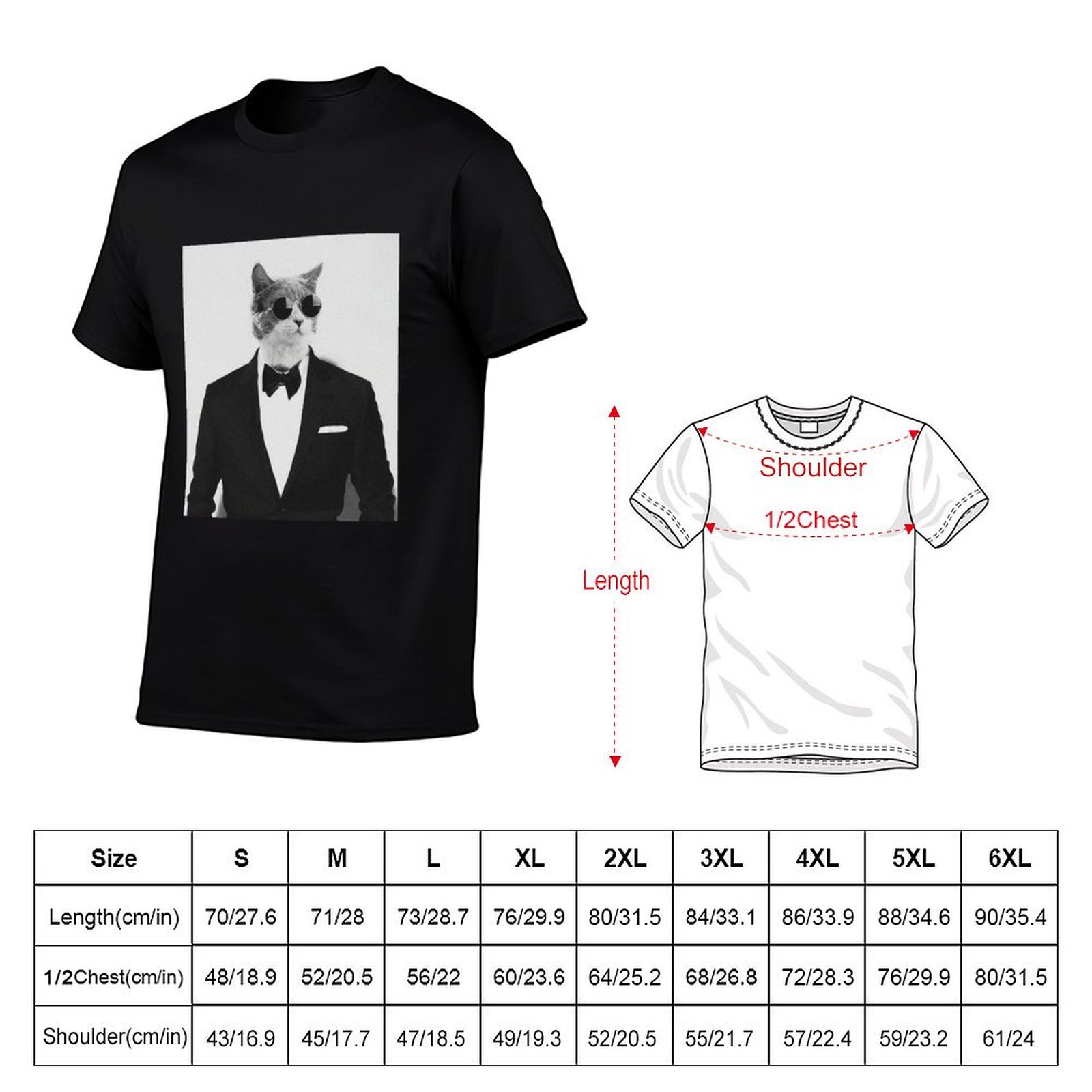 Cat in Suit: maglietta con cit - Street Fashion Quotes recensione e prezzo