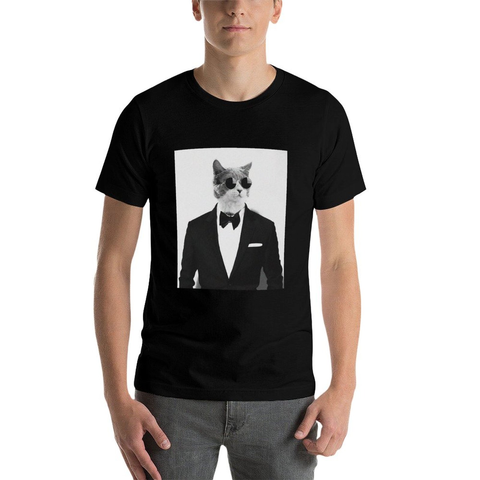 Cat in Suit: maglietta con cit - Street Fashion Quotes recensione e prezzo