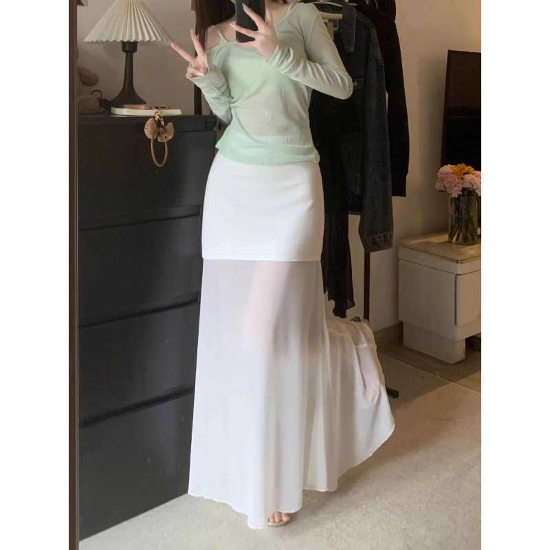 Elegante Gonna Bianca da Donna - Street Fashion China Beautiful Girls recensione e prezzo
