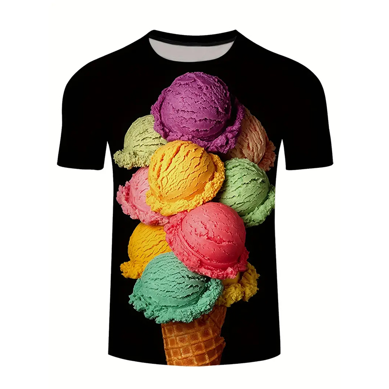 Ice Cream Color Fashion T-shir - Street Fashion Trends 2025 recensione e prezzo